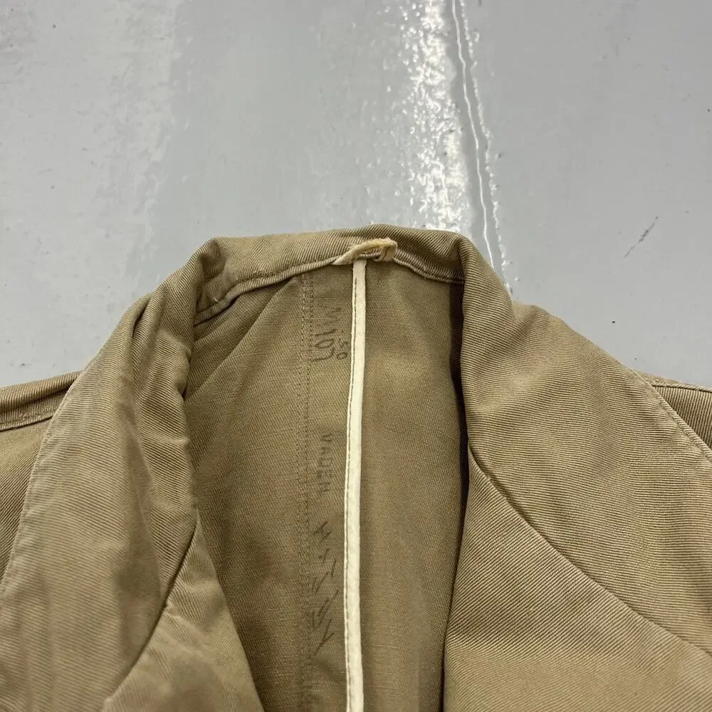 Vintage WW2 US Navy Tan Canvas Working Uniform Jacket - Picture 3 of 3